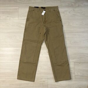 NWT Banana Republic Double Knee Carpenter Pants Mens 31x30 Brown Straight Fit